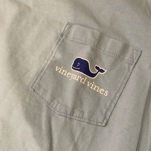 Mens Vineyard vines t shirt - light blue - medium - American flag